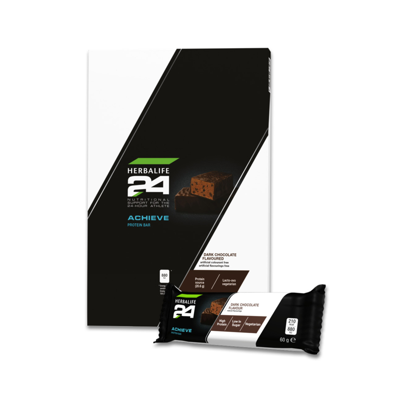 H24 Achieve Protein Bars Dark Chocolate Flavoured 6 bars per carton x 60g each
